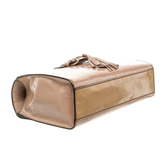 EUC! Gucci Nude Patent Leather Shoulder Bag - Picture 5 of 6